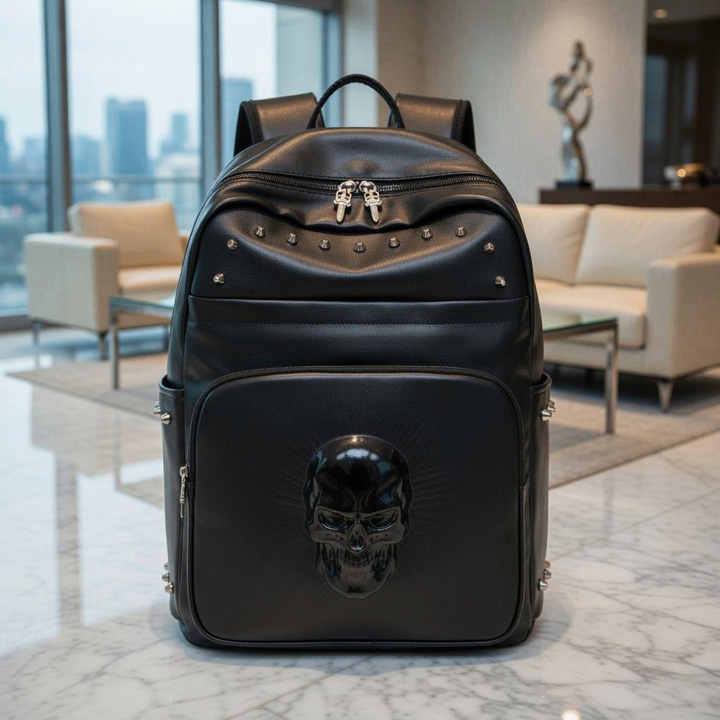 Noir Skull Backpack