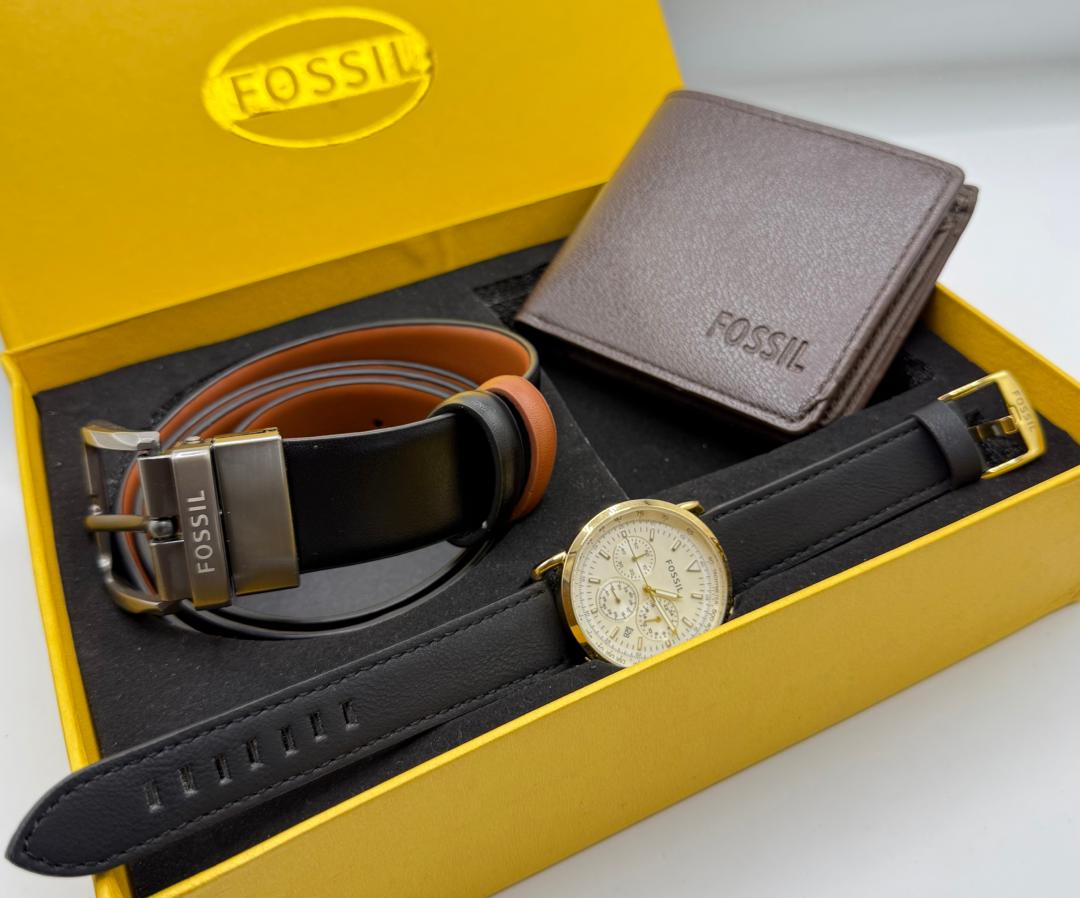 Fossil Gift Set — Noir Ivoire