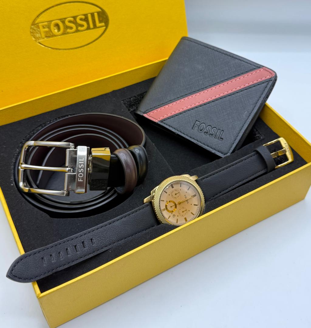 Fossil Gift Set — Noir Or Corail II
