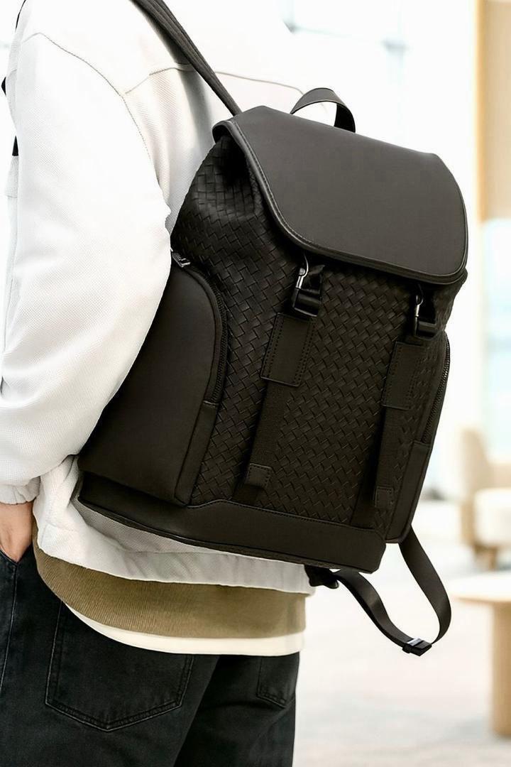 Intrecciato Woven Backpack