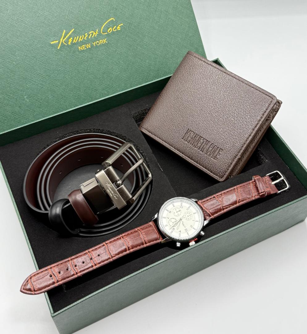 Kenneth Cole Gift Set — Cognac Blanc