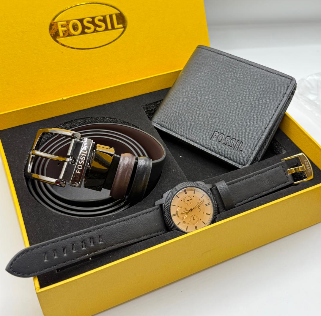 Fossil Gift Set — Gris Or